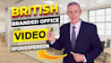 be your real video spokesperson in a branded office