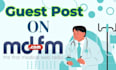 guest post on first radio medical website MD fm