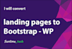 design an elegant landing page using wordpress