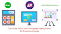 calculate loans and mortgages repayments