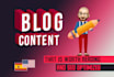 write excellent SEO blog content