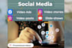 create social media short video ads, posts, slideshows