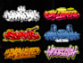 create a legible badass logo design with graffiti style