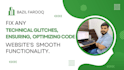 fix bugs in javascript, PHP, HTML, CSS, jquery and python