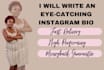 write you an attractive instagram bio