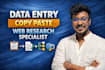 do your data entry ,copy past and web research projects