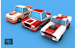 design low poly 3d vehicles model for games