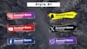 do 7 different style social media lower third