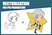 make a vector enamel pin layout using your design or image