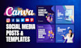 design editable social media posts and canva templates