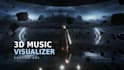 create a custom cinematic 3d music visualizer for your song