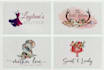 design a feminine watercolor hand drawn boho logo for your brand