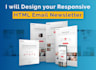 create HTML email template, responsive email template