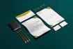 design real estate logo business card and letterhead