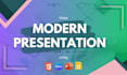 make you a web presentation, powerpoint, google slides, canva