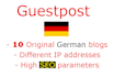 publish your guestposts on my 10 german blogs