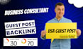 publish business consultant blog article on USA sites with guest post backlink