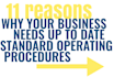 create a business operations manual and training guides