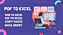 convert pdf to excel or scan pages to excel manually