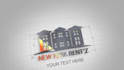 make 4k 3d real estate architect logo intro animation