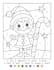 create color by number page for children no ai