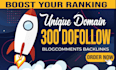 do 300 unique domain blog comment backlinks