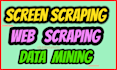 screen scraping, scrape web data and data collection