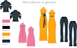 create fashion garment flat design