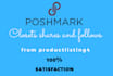 do poshmark sharing, poshmark followers, listing, share assistant