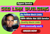 create 100 high quality SEO backlinks link building