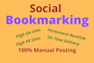 do manually 50 social bookmarking on high pa da sites