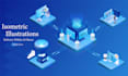 design isometric 3d infographic illustrations in 24 hours