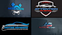 do auto dealer auto detailing and car wash logo design