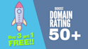increase your domain rating DR 50 plus with seo authority backinks