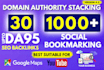 submit 1000 SEO bookmarks manually to rank website on serp