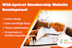 develop and design a wild apricot site