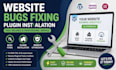 fix website issues bugs, errors and plugins installation