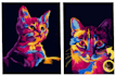 draw your pet into awesome pop art potrait less than 24 hour