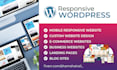 create clean, modern and responsive website with wordpress