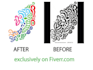 trace,redraw,convert logo or image to vector under 24h