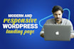 design elementor landing page or wordpress landing page