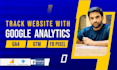 setup google analytics and track shopify store or wordpress website
