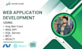 develop asp dot net mvc or dot net core application and api