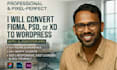 convert figma, PSD, or xd to wordpress using elementor pro
