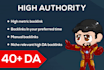 provide high da backlinks and valueable linkbuilding