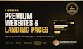 design a premium website, landing page or personal portfolio site