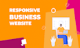 develop a responsive flat design website for your business