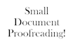 proofread your small document