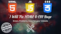 fix html and css bugs