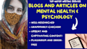 do articles on mental health, self help, and psychology